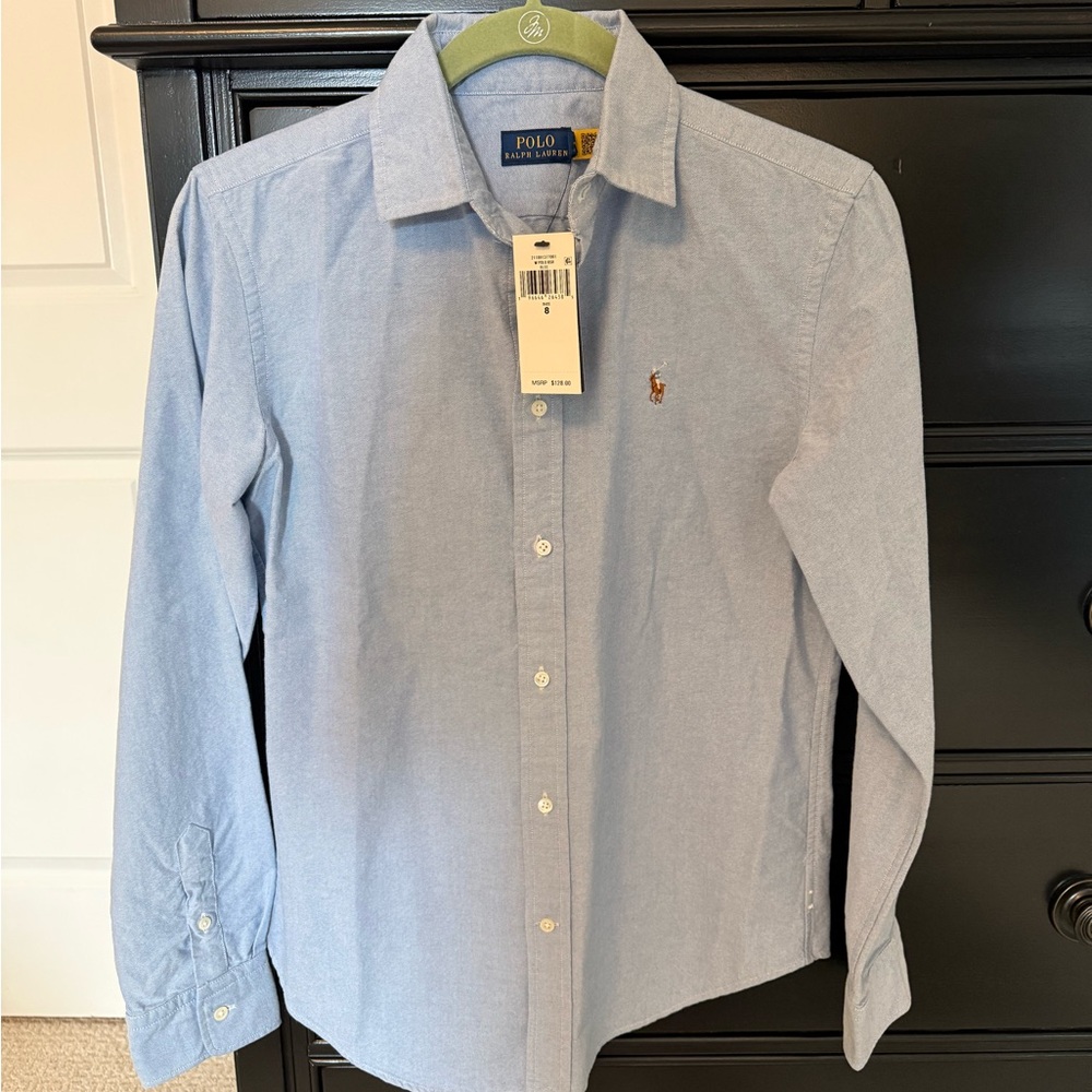Polo by Ralph Lauren Women’s Light Blue Button Down Shirt